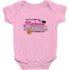 makeup to basketball Baby Onesie