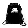 california bear Drawstring Bags