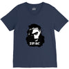 tupac (4x) V-Neck Tee