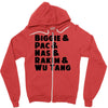 real hip hop heads Zipper Hoodie