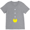 funny 80s pacman 'eating buttons' V-Neck Tee