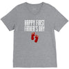 happy first fathers day V-Neck Tee