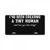 i've been creating a tiny human License Plate