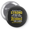 We Don't Know How Strong We Really Are Until Being Strong Is The Only Pin-back button