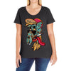 old skul dude Ladies Curvy T-Shirt
