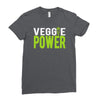 veggie power! Ladies Fitted T-Shirt