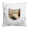 Michaelangelo Creation Of Adam Throw Pillow