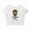skull bullets Crop Top