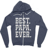 best papa ever Zipper Hoodie