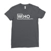 doctor who m.d   vintage retro tv show fan dr Ladies Fitted T-Shirt