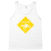 motorcycle caution sign Tank Top