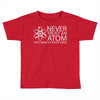 science tshirt never trust an atom Toddler T-shirt