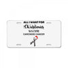 all i want for christmas is a cure carcinoid cancer License Plate