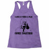 i love it when a plan comes together Racerback Tank