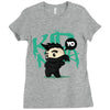 mo hawk ninja Ladies Fitted T-Shirt