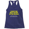 best sister crazy scarry Racerback Tank