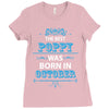 The Best Poppy Was Born In October Ladies Fitted T-Shirt