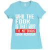 who the fook is that guy conor mcgregor Ladies Fitted T-Shirt