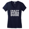 crazy boxer dude Women's V-Neck T-Shirt