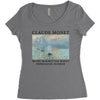 Claude Monet impression Sunrise Women's Triblend Scoop T-shirt