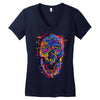 skull kid draw Women's V-Neck T-Shirt
