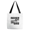 never mind Tote Bags