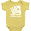 bought this shirt with your money poker Baby Bodysuit