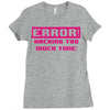hacking error Ladies Fitted T-Shirt