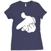 mouse hands ym Ladies Fitted T-Shirt