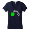 cider slave drinking west country apple scrumpy rough cyder Women's V-Neck T-Shirt