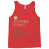 coffee then human resources Tank Top
