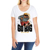 go big Ladies Curvy T-Shirt