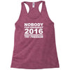 nobody for president try freedom anarchy Racerback Tank
