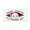 December  Peeking Out Asian Baby Boy License Plate