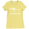 cricket it's an aussie thing Ladies Fitted T-Shirt