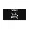 camping fixes everything! License Plate