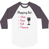 wine shopping 3/4 Sleeve Shirt