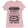 I Am A December Women Ladies Fitted T-Shirt