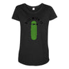 dill with it black logo Maternity Scoop Neck T-shirt