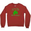 kiss me i't my birthday pi Crewneck Sweatshirt
