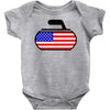 usa curling Baby Bodysuit