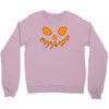 scary pumpkin face halloween Crewneck Sweatshirt