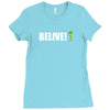 belive alien Ladies Fitted T-Shirt