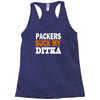 chicago bears tee packers can suck my ditka Racerback Tank