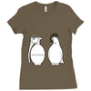 peace and hate can you tell the difference Ladies Fitted T-Shirt