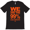 we are the 99% t shirt occupy wall street anti corporate greed black T-Shirt