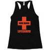 nude beach   lifeguard Racerback Tank