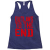 outlaws to the end 2 Racerback Tank