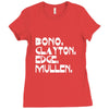 bono clayton edge mullen Ladies Fitted T-Shirt
