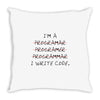 i write code Throw Pillow